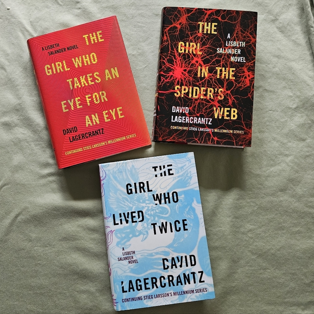 David Lagercrantz Hardcover Book Bundle - "The Girl Who" Millennium #4-6 Series‎